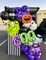 Halloween Balloon Garland Arch Kit – 131PCS Purple, Green & Black Balloons with BOO Letters, Bat & Spider Web Foil Balloons, Spooky Eyeball Balloons for Halloween Party Decorations Indoor & Outdoor